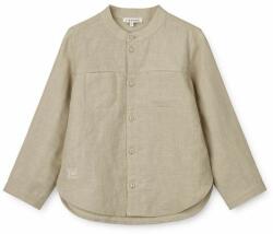 Liewood cămașă din amestec de in pentru copii Flynn Linen Shirt culoarea bej PPYH-KDK007_08X