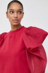 KARL LAGERFELD bluza femei, culoarea rosu, neted PPYH-SWD076_33X