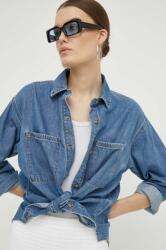 Abercrombie & Fitch camasa jeans femei, cu guler clasic, regular PPYH-KDD0EK_55X