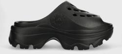 adidas by Stella McCartney papuci femei, culoarea negru, cu platformă GW2050 PPYX-KLD048_99X