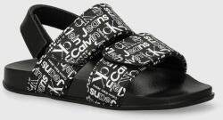 Calvin Klein Jeans sandale copii culoarea negru PPYH-OBK041_99X