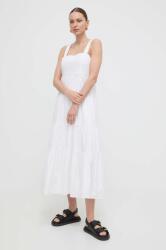 Michael Kors rochie culoarea alb, midi, evazati PPYH-SUD1I7_00X