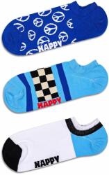 Happy Socks sosete Blue Peace No Show Socks 3-pack PPYH-LGU03W_55X