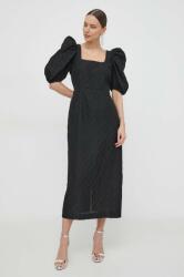 Custommade rochie culoarea negru, midi, evazati PPYH-SUD0LB_99X