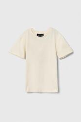 Giorgio Armani tricou de bumbac pentru copii culoarea bej PPYH-TSG07C_08X