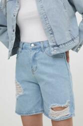 Answear Lab pantaloni scurti jeans femei, neted, high waist BBYH-SZD02U_55X (ita6921.ijs)