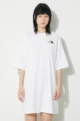 The North Face rochie W S/S Essential Tee Dress culoarea alb, mini, oversize, NF0A87NFFN41 PPYH-SUD238_00X