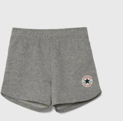 Converse pantaloni scurți din bumbac pentru copii culoarea gri, neted PPYH-SZG05E_90X