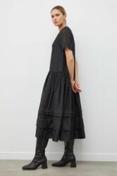 Lovechild rochie culoarea negru, midi, evazați 8004168 PPYH-SUD0MP_99X