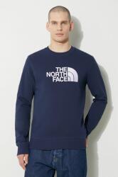 The North Face hanorac de bumbac M Drew Peak Crew Light bărbați, culoarea bleumarin, cu imprimeu, NF0A4T1E8K21 PPYH-BLM128_59X