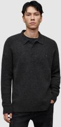 AllSaints pulover de lana SHAPLEY LS POLO culoarea negru PPYH-BUM03K_99X