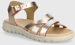 Geox sandale din piele pentru copii SANDAL SOLEIMA culoarea auriu PPYH-OBG0AZ_10Y