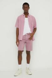 Levi's pantaloni scurti din bumbac culoarea roz PPYH-SZM0SB_34X