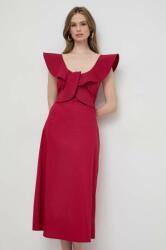 Liviana Conti rochie culoarea roz, midi, evazați L4SK41 MPYH-SUD029_42X
