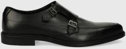Hugo pantofi de piele Kerr barbati, culoarea negru, 50517214 PPYH-OBM122_99X