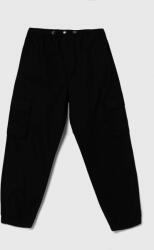 Benetton pantaloni copii culoarea negru, neted PPYH-SPB03J_99X