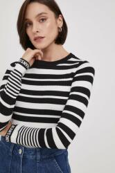 DKNY pulover femei, culoarea negru, light PPYH-SWD017_99X