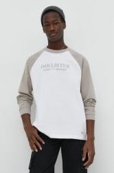 Hollister Co Hollister Co. longsleeve din bumbac culoarea bej, modelator PPYH-BUM03T_80X