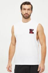 Karl Lagerfeld tricou din bumbac barbati, culoarea alb PPYH-TSM0H2_00X