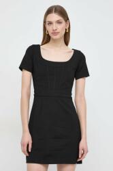 GUESS rochie culoarea negru, mini, drept 9BYX-SUD1SA_99X