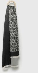 Moschino sal de matase culoarea negru, modelator 9BYY-SAD0HM_99A