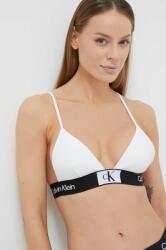 Calvin Klein sutien de baie culoarea alb, cupa usor rigidizata KW0KW02256 PPYH-BID069_00X