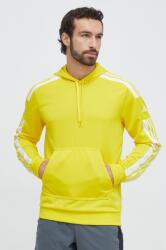 Adidas bluză trening Squadra 21 culoarea galben, cu glugă, cu imprimeu GP6438 PPYH-BLM062_11X