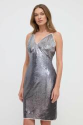 GUESS rochie GRAZIA culoarea argintiu, mini, mulata, W4GK27 KC7F0 PPYH-SUD1LP_SLV