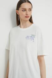 Hollister Co Hollister Co. tricou din bumbac femei, culoarea alb PPYH-TSD1S5_00X