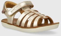 Shoo Pom sandale din piele pentru copii GOA SPART culoarea auriu PPYH-OBG0S9_10Y