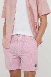 Ralph Lauren pantaloni scurți bărbați, culoarea roz 710932440 PPYH-SZM061_30X