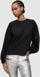 AllSaints bluza Cygnet femei, culoarea negru, cu imprimeu PPYH-BLD0FZ_99X