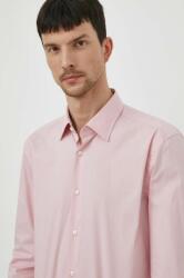 HUGO BOSS cămașă bărbați, culoarea roz, cu guler clasic, slim 50512652 PPYH-KDM08W_30X