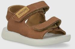 Geox sandale din piele pentru copii SANDAL LIGHTFLOPPY culoarea maro PPYH-OBK05H_82X