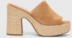 Answear Lab papuci femei, culoarea maro, cu toc drept BBYH-KLD00I_82X