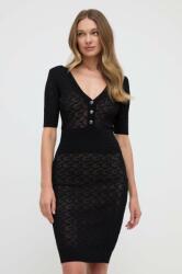 GUESS rochie BELLE culoarea negru, mini, mulata, W4GK14 Z36O0 PPYH-SUD1LU_99X