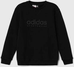 Adidas bluza copii culoarea negru, cu imprimeu PPYH-BLB04C_99X