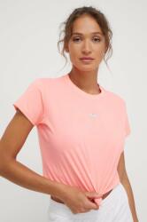 DKNY tricou din bumbac femei, culoarea roz PPYH-TSD018_42X