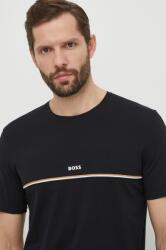 Boss tricou lounge culoarea negru, cu imprimeu 50515395 PPYH-TSM0LJ_99X