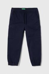 Benetton pantaloni copii culoarea albastru marin, neted PPYH-SPB03I_59X