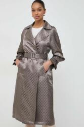 GUESS palton femei, culoarea maro, de tranzitie PPYH-KPD017_88X