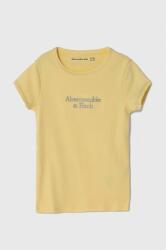 Abercrombie & Fitch tricou copii culoarea galben PPYH-TSG06E_10X