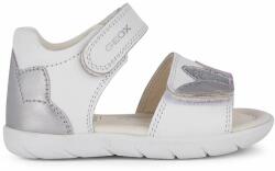 Geox sandale din piele pentru copii SANDAL ALUL culoarea alb PPYH-OBG0BU_00X
