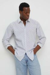 KARL LAGERFELD cămașă din bumbac bărbați, culoarea alb, cu guler clasic, regular 541678.605000 PPYH-KDM03Z_00C