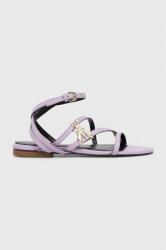 Patrizia Pepe sandale de piele femei, culoarea violet, 8X0012 L048 M480 PPYH-OBD0UK_04X