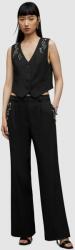 AllSaints pantaloni din lana Atlas culoarea negru, lat, medium waist PPYH-SPD0JY_99X