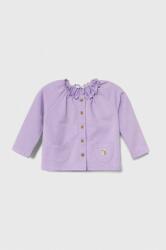 Benetton bluza bebe culoarea violet, neted PPYH-SWG00I_04X