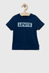 Levi's tricou de bumbac pentru copii culoarea albastru marin, cu imprimeu PPYX-TSK03T_59X