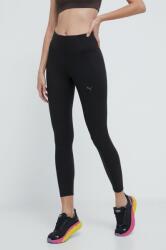 PUMA jambiere de yoga STUDIO FOUNDATION culoarea negru, uni, 524847 PPYH-LGD08D_99X