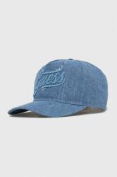 Guess șapcă de baseball din denim cu imprimeu 9BYX-CAD0K4_55X